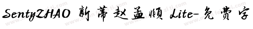 SentyZHAO 新蒂赵孟頫 Lite字体转换